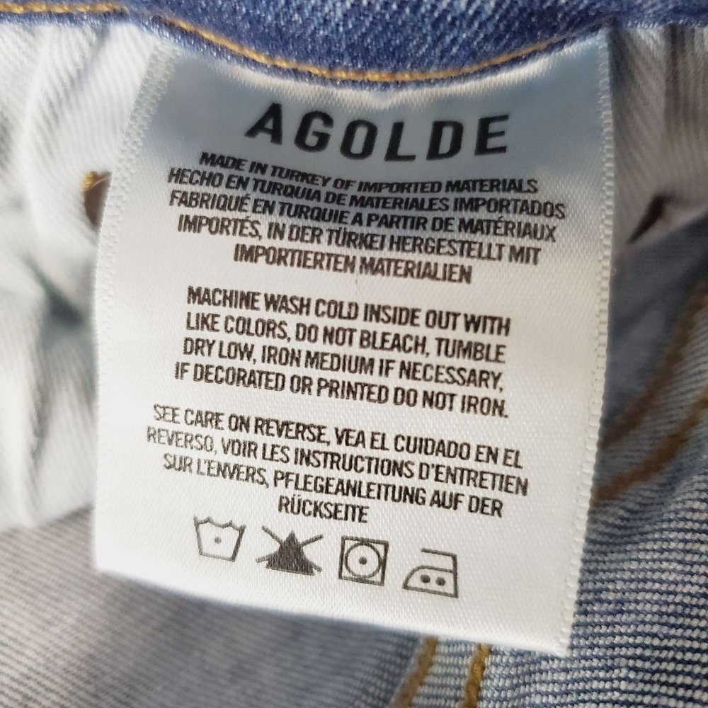 AGOLDE Sophie Raw Hem Ankle SKinny Destressed Jean Sz 25 - Picture 12 of 12